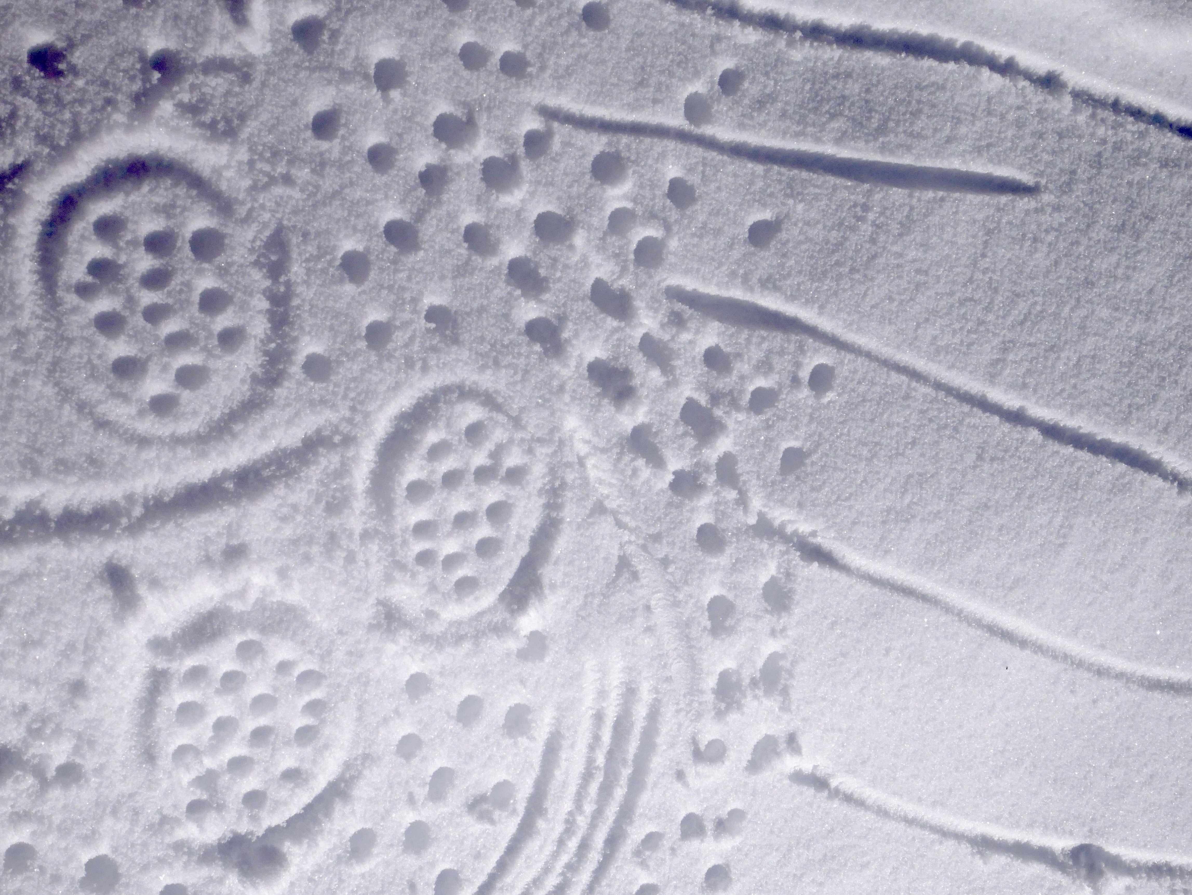 Gravure sur neige - Mars 2022 - La Salle les Alpes